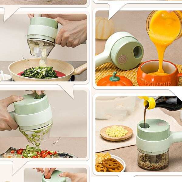 🔥4 in 1 Portable Electric Vegetable Cutter Set