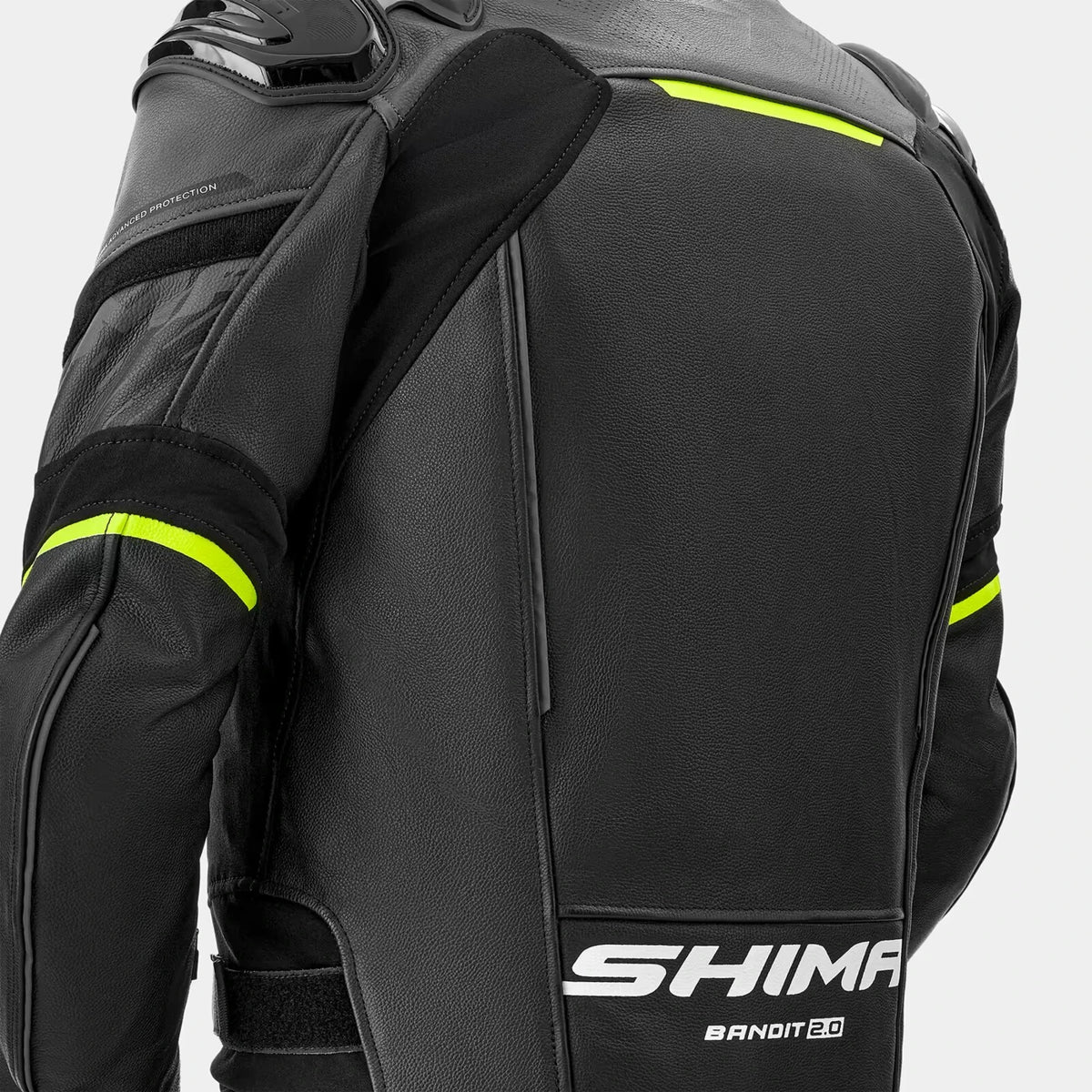 SHIMA BANDIT 2.0 motoros bőrdzseki - fekete/UV