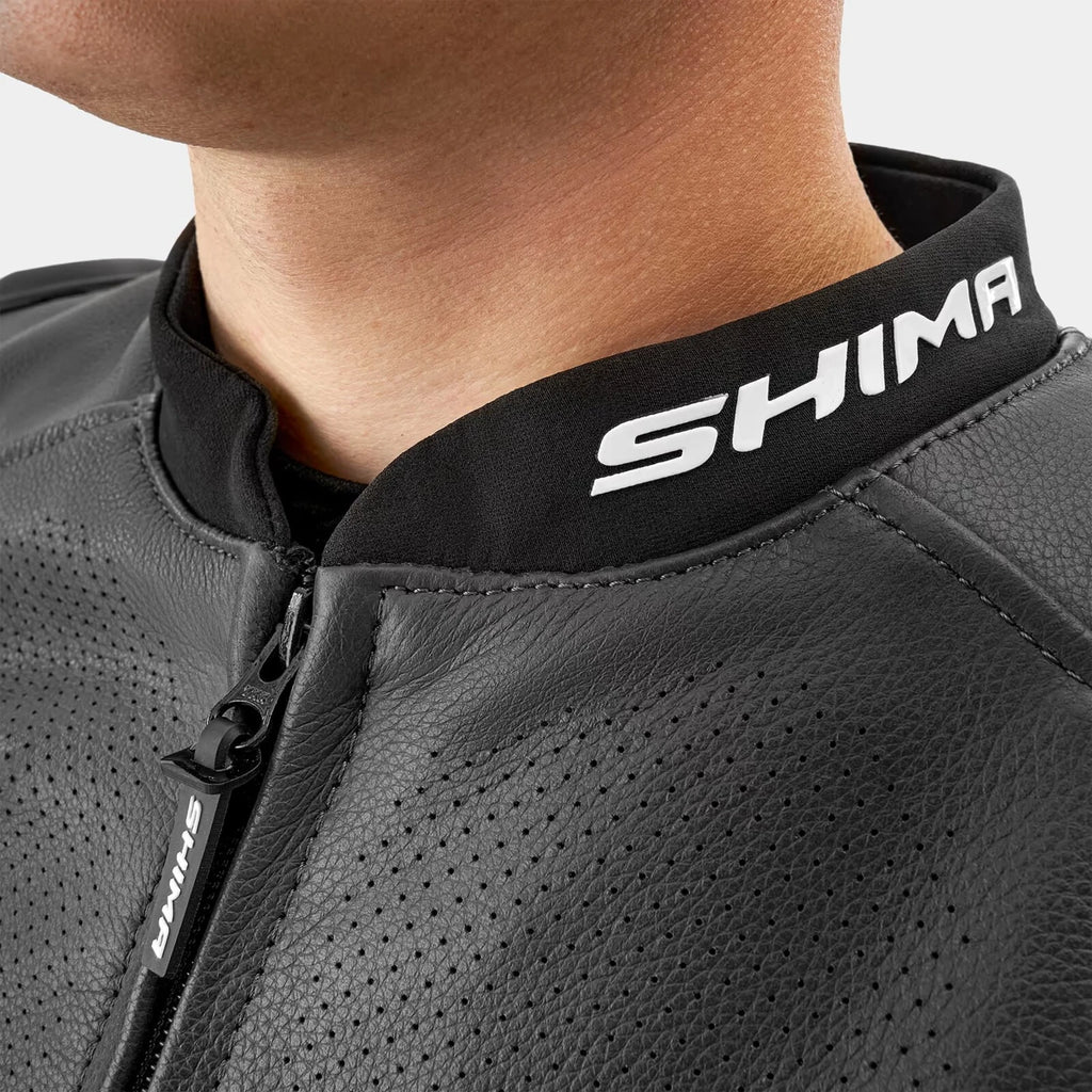 SHIMA BANDIT 2.0 motoros bőrdzseki - fekete/UV