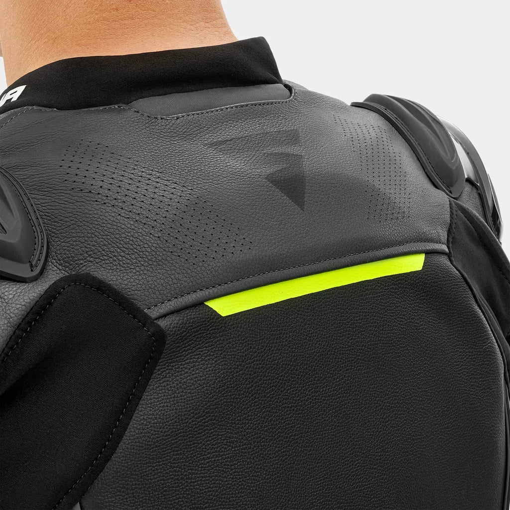 SHIMA BANDIT 2.0 motoros bőrdzseki - fekete/UV