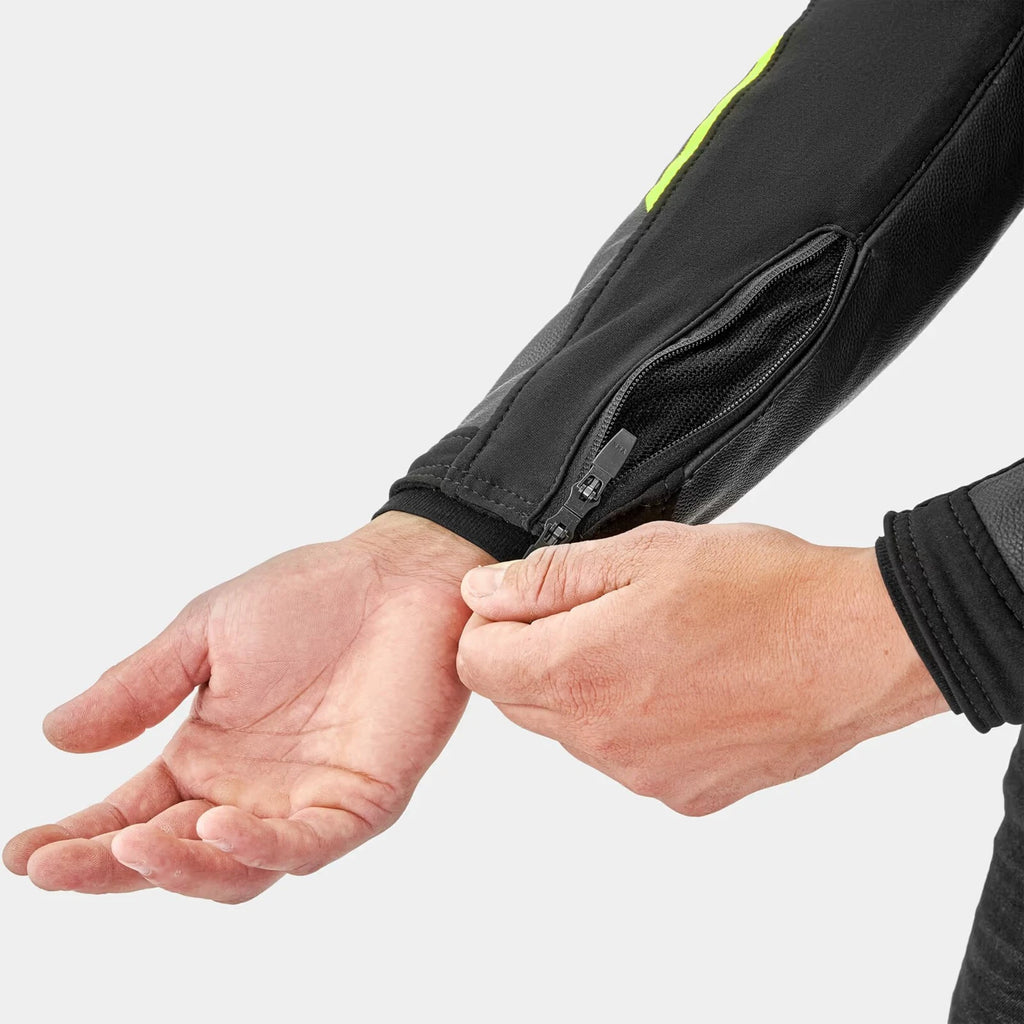 SHIMA BANDIT 2.0 motoros bőrdzseki - fekete/UV