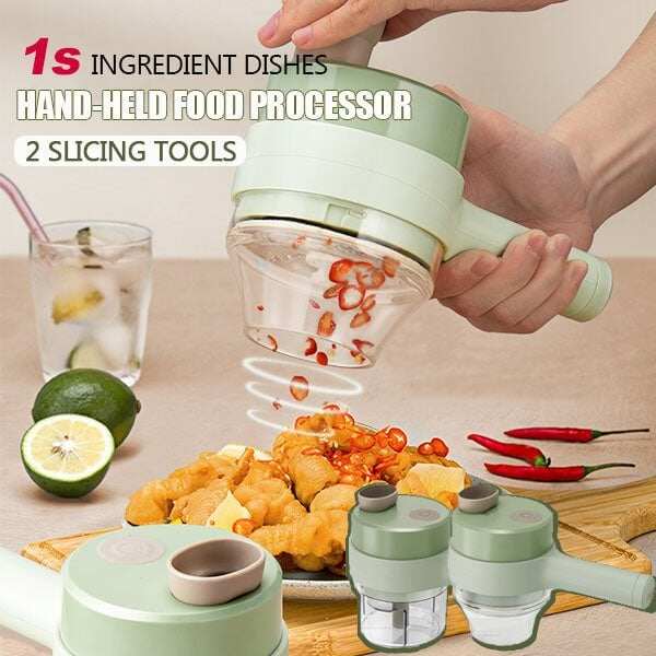 🔥4 in 1 Portable Electric Vegetable Cutter Set
